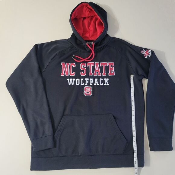 Stadium Athletics Men's Black NC State Wolfpack Pullover Hooded Sweatshirt - Picture 7 of 15